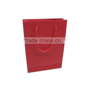 hotsale red paper hand bag for gift packaging