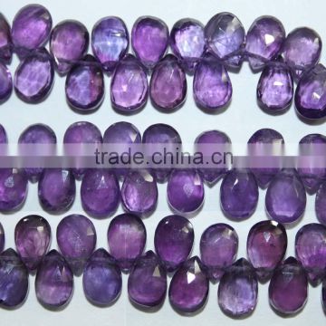 Natural Amethyst Faceted Pears
