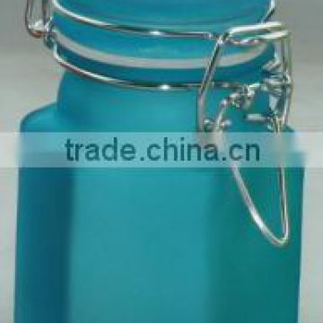 tight glass storage jar