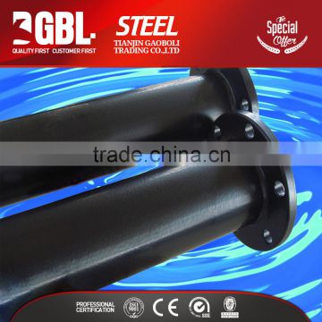 black HDPE coated Surface Treatment round steel tubes