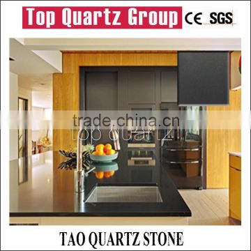 Pure black quartz stone slabs,countertop,vanity top