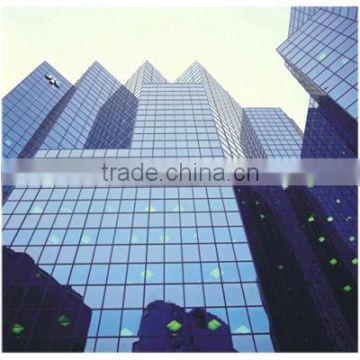 dark blue hard coated curtain wall with competitive price