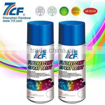 Famous Brand 400ml Acrylic Rainbow Fine Chemical 7CF Fluorescent Spray Paint