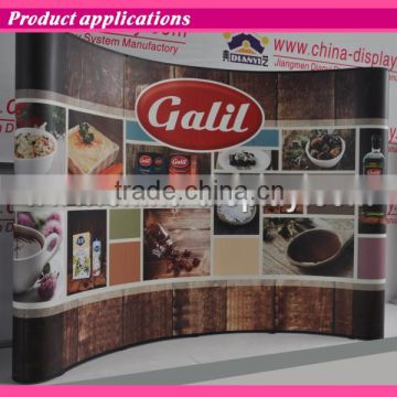 Magnetic portable pop up display with plastic shipping case for trade ehxibition show Reception