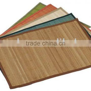 multiple color bamboo placemat