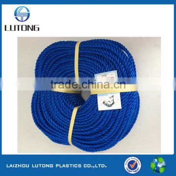 blue pe rope 3 strands twisted rope 5mm 400yards roll