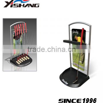 Custom metal holder rack golf club display stand