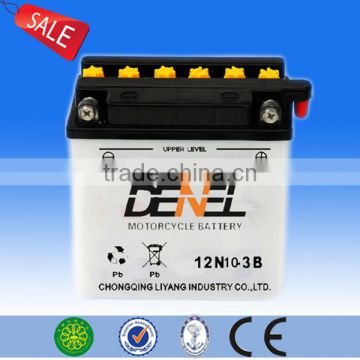 Lead Acid Motorcycle Battery made in China (YB10L-B)