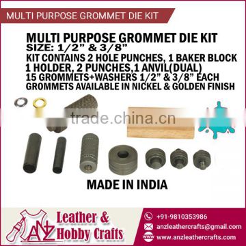 Multipurpose Grommet Die Kit with Standard Accessories