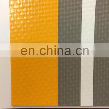Hot Laminated Striped Colorful Tarpaulin Material For Sunshade