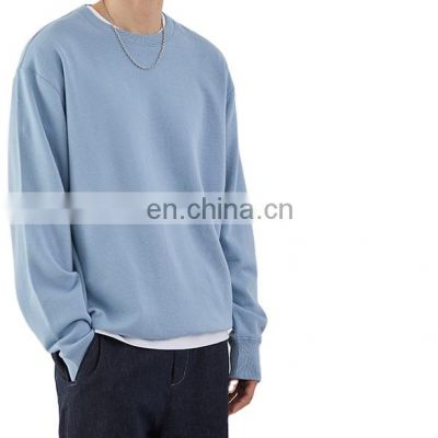 unisex custom design fleece thick fabric warm o-neck plain men's hoodies for men