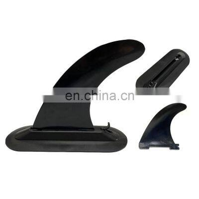 Quick Click Plastic with 30% fiberglass reinforcement Centre Fin Black Classic Single fin for iSUP paddle board