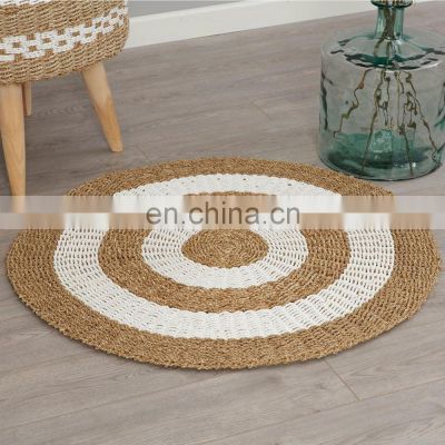 100% Eco-friendly Seagrass Rug New arrival Decor Carpet Picnic Mat Straw Floor Mat Vietnam Supplier