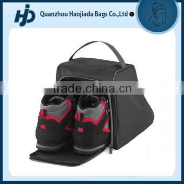 Cheap black 420D polyester hiking boot bag wholesale shoe bag