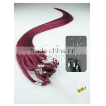 Wholesale high quality curly nano ring 100 human hair extension new fashion                        
                                                                Most Popular