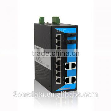 16-port Managed Industrial Ethernet Fiber Switch(14TP+2FP)