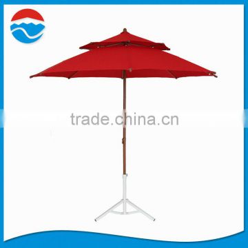 240CM*8K red color custom fabric outdoor umbrella