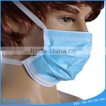 Elastic earloop for disposable nonwoven medical face mask