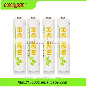 New brand!!! Renew 1200 Cycle 1200mAh AAA Ni-MH Rechargeable Batteries AAA 4 Pack