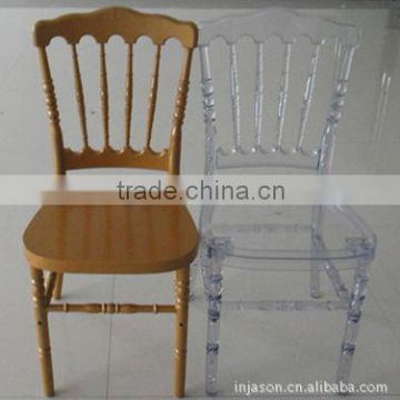 clear resin wedding napoleon chair