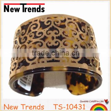 Elegant high quality gold bracelet tortoise shell bracelet design