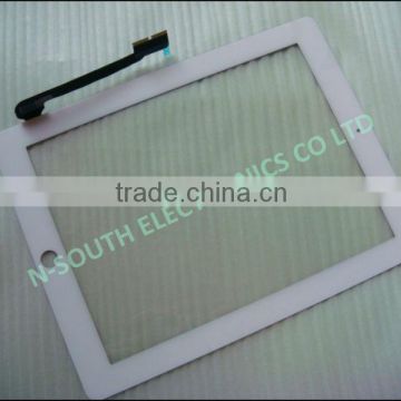 popular white digitizer glass touch screen 10.1 inch for ipad 3
