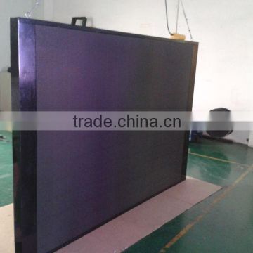 Wall mounted glass window led commercial advertising display screen rgb full color
