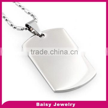 popular fashion Stainless Steel cheap dog tag necklaces