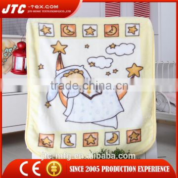 Factory direct sale royal plush raschel blanket throw manufacturer from China