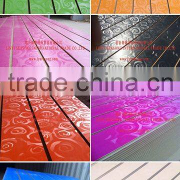 SGS Internek China factory wholesale price groove sheet slatwall mdf board