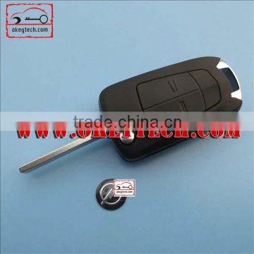 OkeyTech Opel 2 buttons replacable key shell HU100 for opel flip key for Opel key cover for Opel