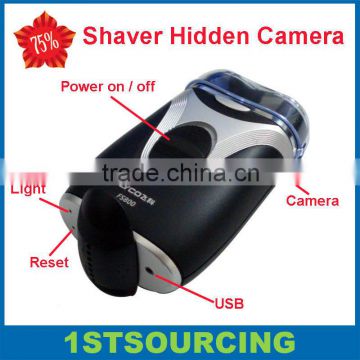 Motion Detected Shaver Hidden Camera Support low lllumination