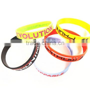 Promotional silicon wristband debossed