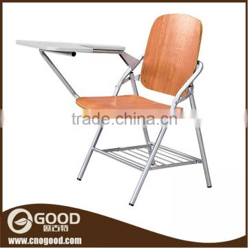Wholesale Bentwood Plywood Wood Material Student Training Chair with Table