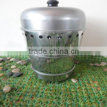 Stainless steel smokeless commercial charcoal bbq grill