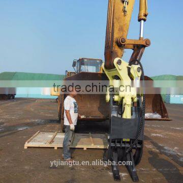 ISO CE excavator hydraulic 360 degree rotatary stone rock grapple