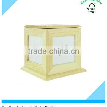Custom Wood and Glass Photograph Cube