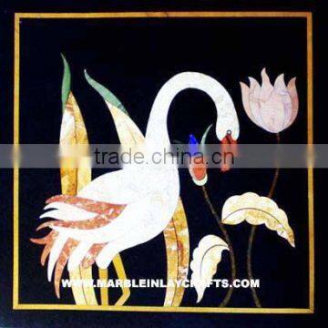 Marquetry Marble Inlay Plaque Pietra Dura Marble Inlay Panel