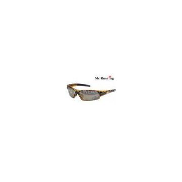 Safety Tinted Sporting Glasses , Polycarbonate Lens Bike Eyeglasses