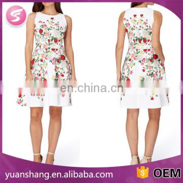 2017 Latest Woman Clothes Floral Print Summer Dress