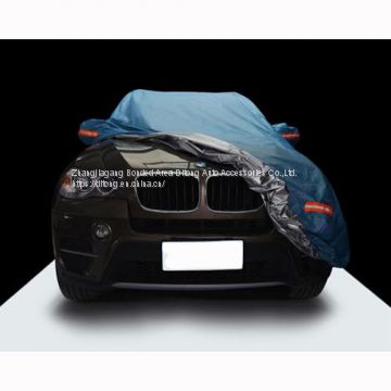 Sky Blue Color 190T Polyester Taffeta SUV Waterproof Car Covers