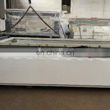 Hot sale double worktable automatic CNC vacuum membrane press machine for door laminating with pvc veneer hot transfer leather