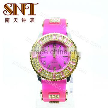 SNT-SI030 fancy silicone watch women custom silicone watches alloy