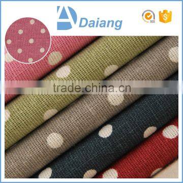 wholesale high quality small dots plain printed linenette cheap calico cotton polyester lining fabric for bedding