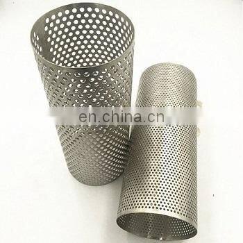 304 316 stainless steel perforated filter tube for liquid filtration