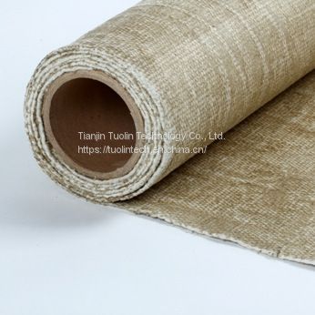 Ceramic fiber fabric with vermiculite coating