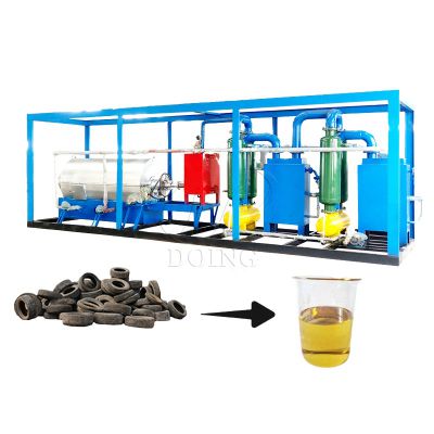 DOING 2024 waste plastic to diesel recycling plant waste plastic pyrolysis plant and waste oil distillation machine