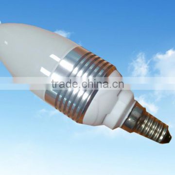 E14 3W plastic cover aluminum led bulb Lamp Shade