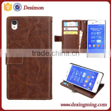 for sony z3 case, for sony xperia z3 leather case, back cover for sony xperia z3 compact