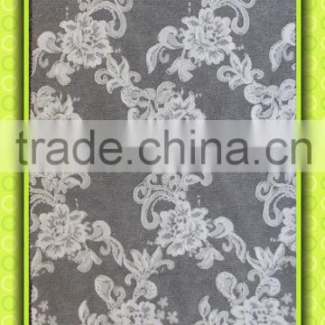 Embroiedered Jaquared lace fabric CJ080C